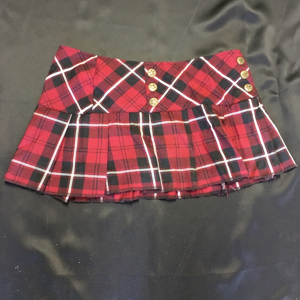 Red plaid mini